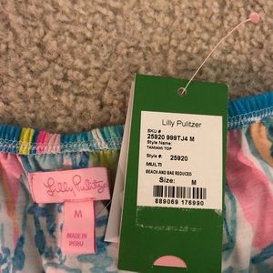 Off the shoulder, strapped, Lily Pulitzer shirt